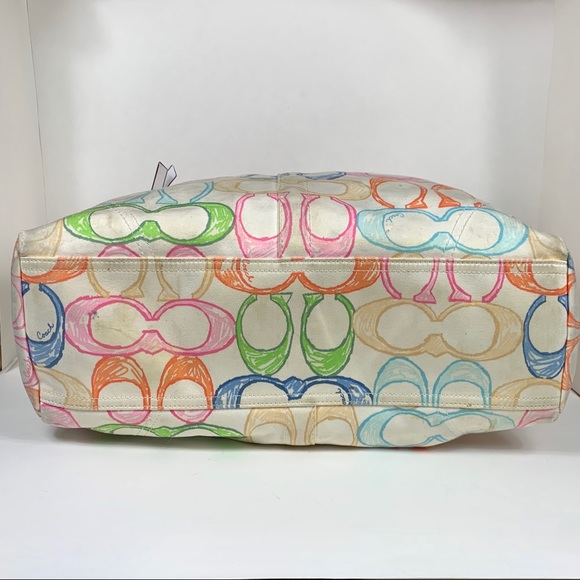 Coach Hampton Scribble Diaper Bag - Picture 8 of 12